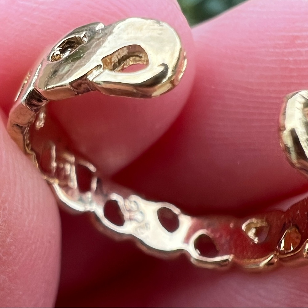 Gold Sterling Silver Infinity Ring Toe Ring Midi … - image 8